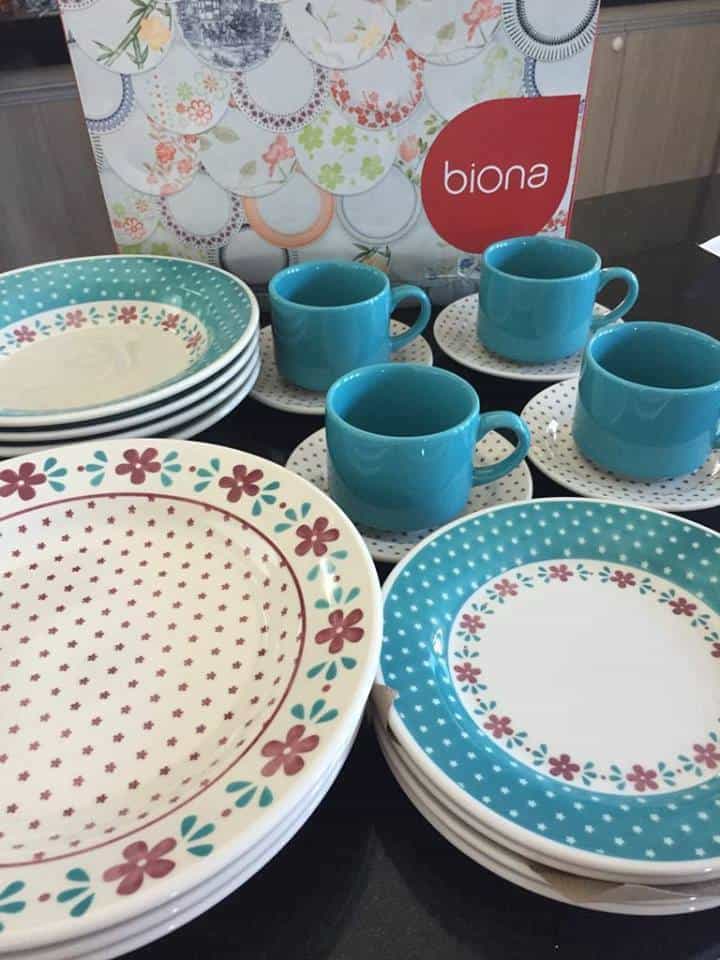 Jogo de Jantar e Chá 20 Peças Cerâmica Donna - Biona - Lojas