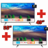 Kit 2 Smart TV 4K LED 49” Samsung NU7100 Wi-Fi HDR – Conversor Digital 3 HDMI 2 USB 2 Unidades
