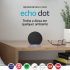 Novo Echo Dot (4ª geração): Smart Speaker com Relógio e Alexa – Cor Branca
