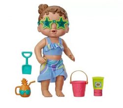 Boneca Baby Alive Bebê Sol e Areia com Acessórios – Hasbro