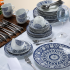 Aparelho de Jantar Chá 30 Peças Casambiente – Porcelana Redondo Celine