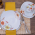 Aparelho de Jantar Chá 30 Peças Biona Cerâmica – Redondo Rosa Donna AE30-5160