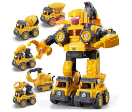 Carrinho Robô 5 Em 1 Monta Desmonta Construbots – Mega Compras