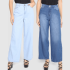 Kit Calça Jeans Skinny Grifle C/ 2 Peças Feminina – Azul