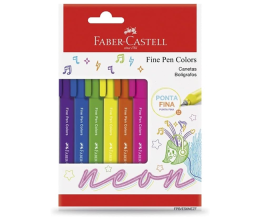 Faber-Castell Fine Pen Colors – 6 Cores Neon