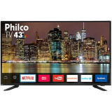 Smart TV LED 43″ Philco PTV43E60SN Full HD com Conversor Digital 3 HDMI 2 USB Wi-Fi MidiaCast