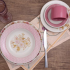 Aparelho de Jantar 20 Peças Biona Cerâmica – Redondo Branco e Azul Donna