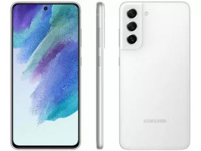 Smartphone Samsung Galaxy S21 FE 128GB Branco 5G – 6GB RAM Tela 6,4” Câm. Tripla + Selfie 32MP