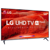 Smart TV LED 50″ LG UM7510 Ultra HD 4K HDR Ativo, DTS Virtual X, Inteligência Artificial, ThinQ AI, WebOS 4.5