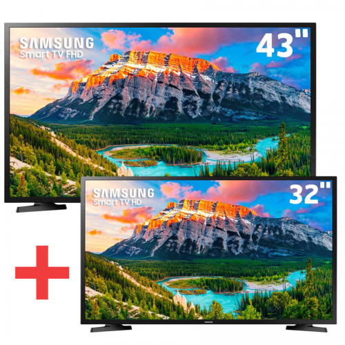 Smart TV LED 43″ Full HD Samsung 43J5290 + Smart TV LED 32 ...