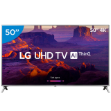 Smart TV 4K LED 50” LG 50UK6520 Wi-Fi HDR – Inteligência Artificial Conversor Digital 4 HDMI