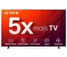 Smart TV 70″ 4K LG UHD ThinQ AI 70UR8750PSA HDR Bluetooth Alexa Google Assistente Airplay2 3 HDMI