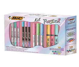 Kit Pastel com 12 itens – BIC