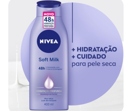 Loção Hidratante NIVEA – Desodorante Soft Milk – 400ml