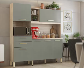 Cozinha Compacta Demóbile Select 2 Gavetas – 6 Portas