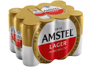 Cerveja Amstel Lager Puro Malte 12 Unidades – Lata 350ml