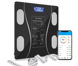 Balança Digital Bioimpedância Com Bluetooth Aplicativo Peso Analisador Corporal Gordura – 180kg