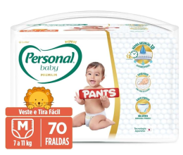 Fralda Personal – Baby Premium Pants M – 70 Unidades