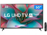 Smart TV 4K LED 50” LG 50UN7310PSC Wi-Fi Bluetooth – Inteligência Artificial 3 HDMI 2 USB