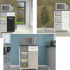 Cozinha Compacta com Balcão Multimóveis Linea – Nicho para Forno Micro-ondas 8 Portas 1 Gaveta