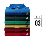 Kit com 3 Camisas – Polo Vira lata Wear Originais