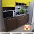 Cozinha Compacta Poliman Móveis Ana 5 Portas – 1 Gaveta + Balcão com Tampo 2 Portas 1 Gaveta