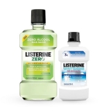 Kit Enxaguatório Bucal Listerine Zero Menta Verde + Whitening Pré-Escovação