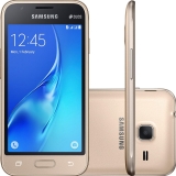Smartphone Samsung Galaxy J1 Mini Dual Chip Android 5.1 Tela 4″ 8GB 3G Wi-Fi Câmera 5MP – Dourado