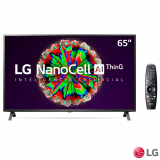Smart TV NanoCell 4K LG LED 65″ com ThinQAI, Google Assistente e Wi-Fi – 65NANO79SNA