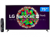 Smart TV 4K UHD NanoCell IPS 75” LG 75NANO79SNA – Wi-Fi Bluetooth Inteligência Artificial 3 HDMI