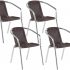 Conjunto de Mesa para Jardim/Área Externa – com 4 Cadeiras Alegro Móveis CJMB40199