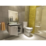 Gabinete para Banheiro Vtec Alkes com Cuba e Espelho 42 x 55 x 35 cm – Bege