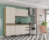 Cozinha Compacta SMP Viena com Balcão 8 Portas – 3 Gavetas