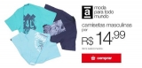Camisetas masculinas por R$14,99