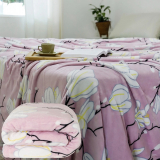 Cobertor Casal Flannel Fleur Rosa – Casa & Conforto