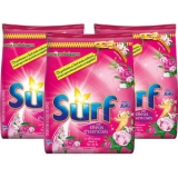 Kit 3 Detergentes em Pó Surf Rosas e Flor de Lis 1kg